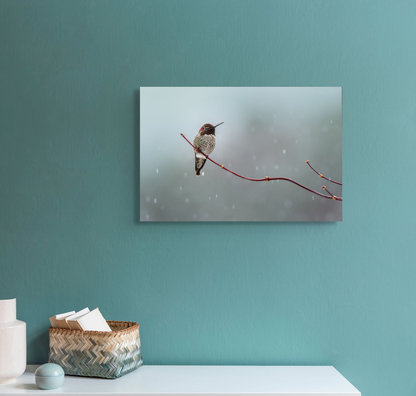 Hummingbird in a Snowstorm