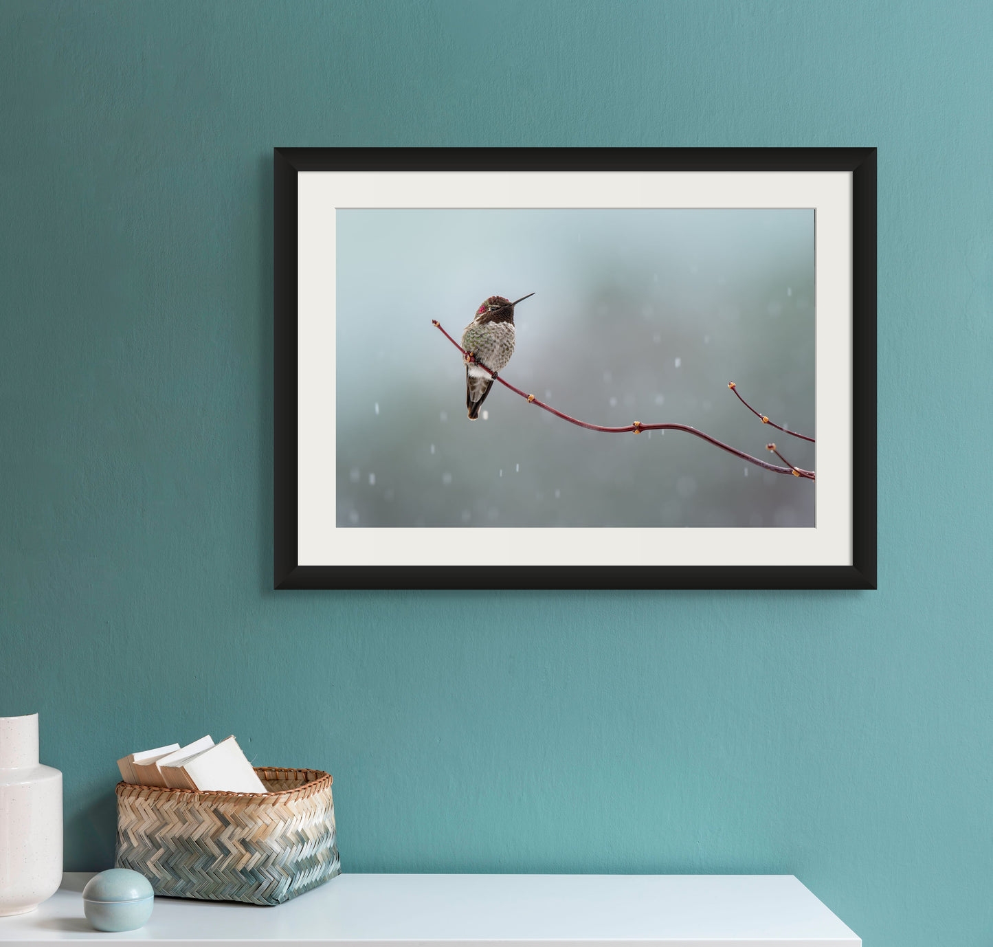 Hummingbird in a Snowstorm